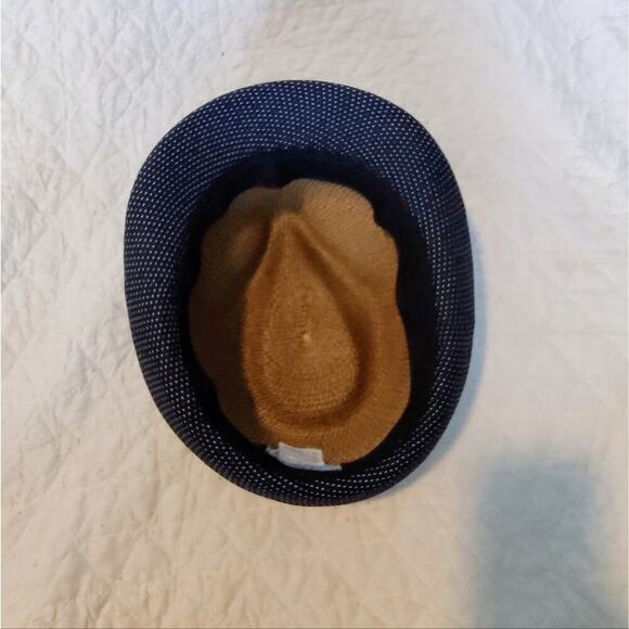 Stylish Tan and Black Fedora Hat - Picture 4 of 5